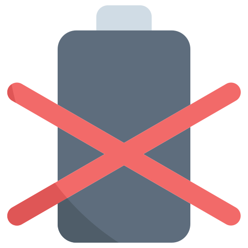 No battery Generic color fill icon