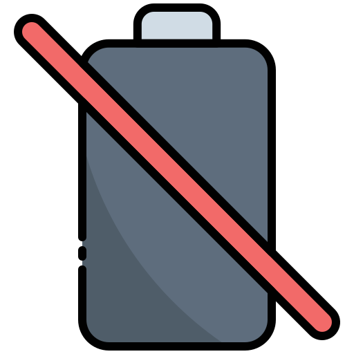 geen batterij Generic color lineal-color icoon