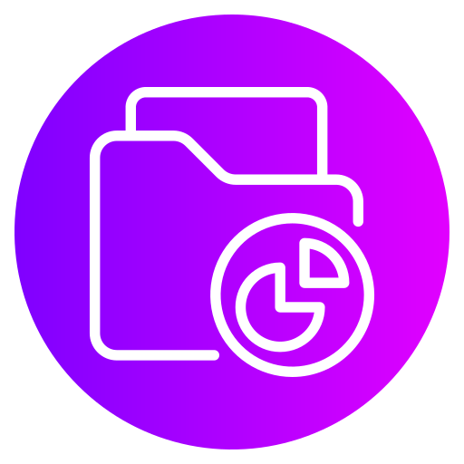 파이 차트 Generic gradient fill icon