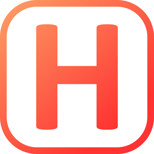 Letter h Generic gradient fill icon