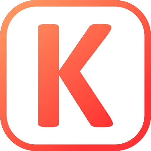 buchstabe k Generic gradient fill icon