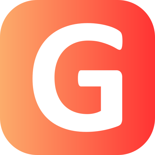 Letter g Generic gradient fill icon