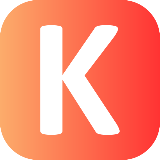 buchstabe k Generic gradient fill icon