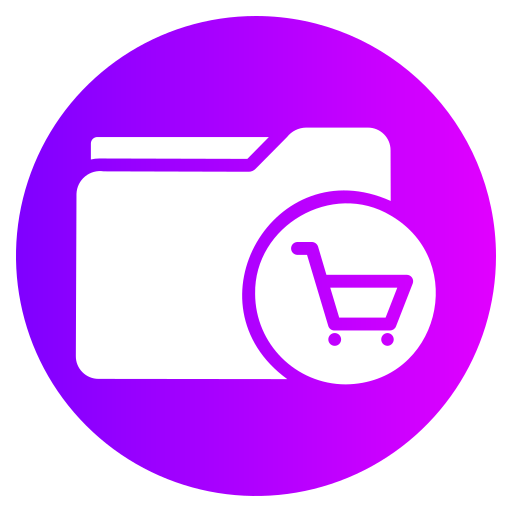 shopping Generic gradient fill icona