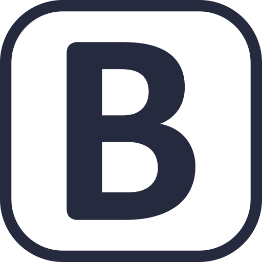 Letter B Generic black fill icon