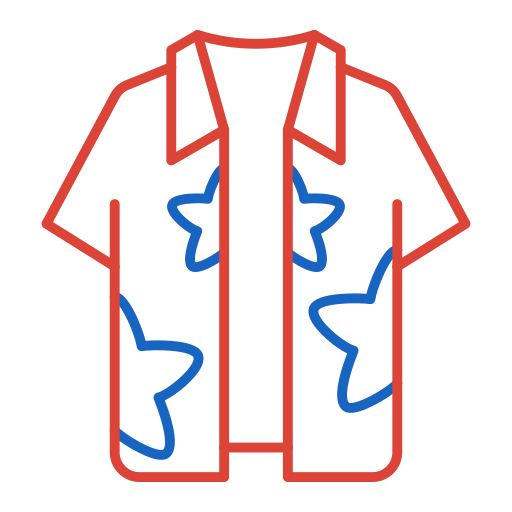 la chemise Generic color outline Icône