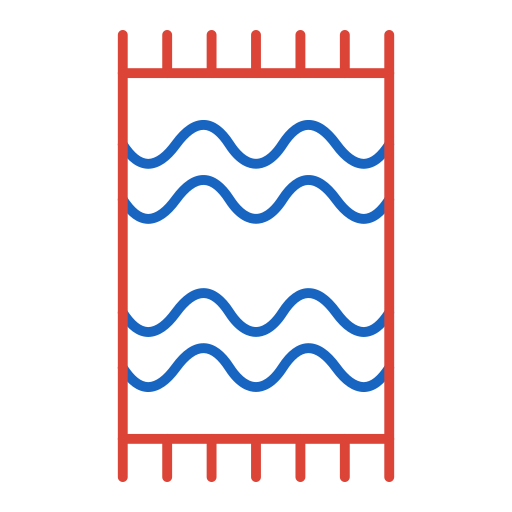 toalla de playa Generic color outline icono