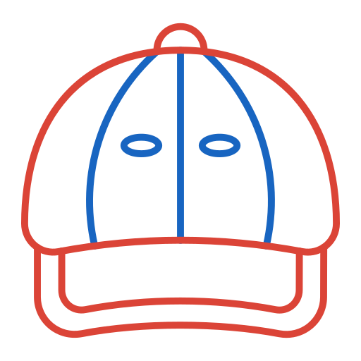 gorra de beisbol Generic color outline icono