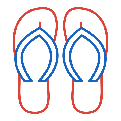 slippers Generic color outline icon