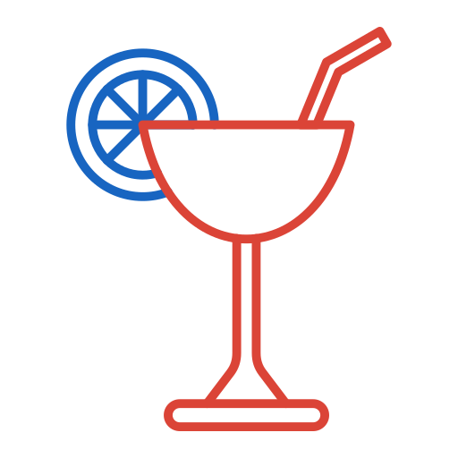 cocktail Generic color outline icoon