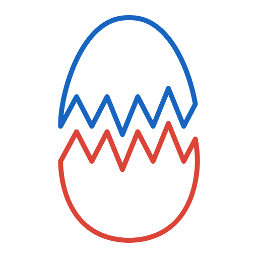 huevo roto Generic color outline icono