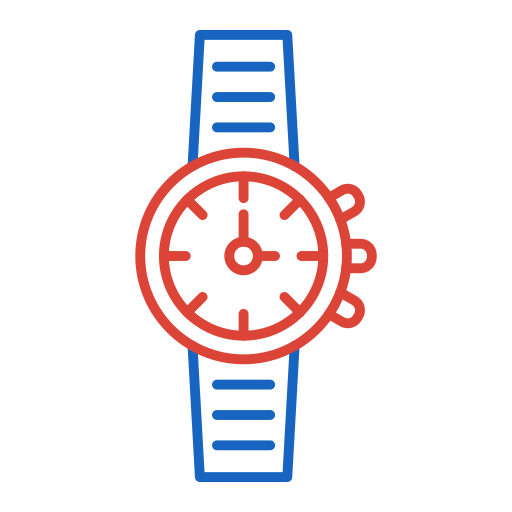 Наручные часы Generic color outline иконка