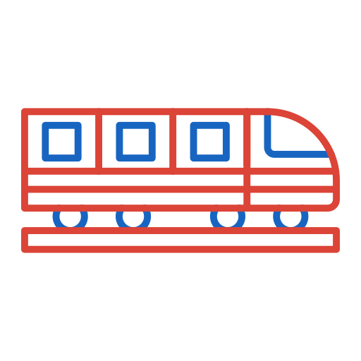 trein Generic color outline icoon