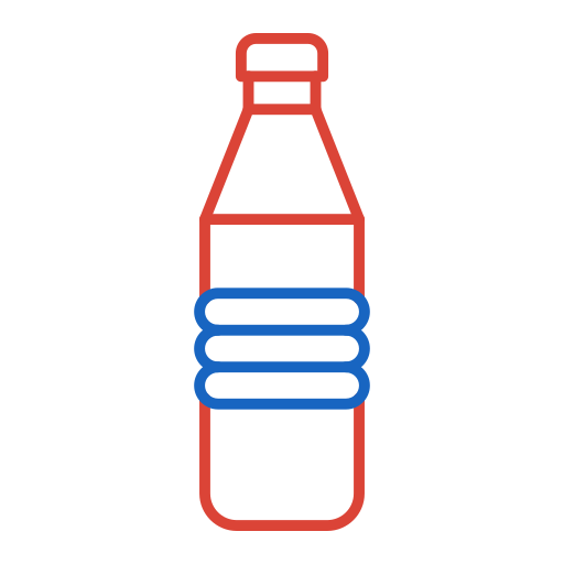 Бутылка Generic color outline иконка