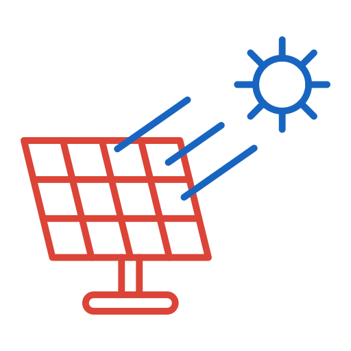panel słoneczny Generic color outline ikona