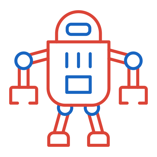 robot Generic color outline icoon