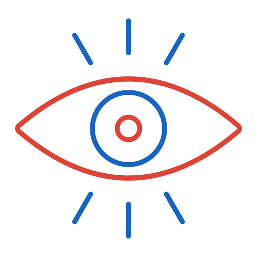 Глаз Generic color outline иконка