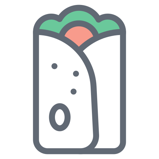 burrito Generic color lineal-color icono