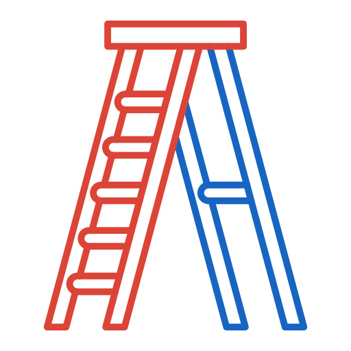escalera Generic color outline icono