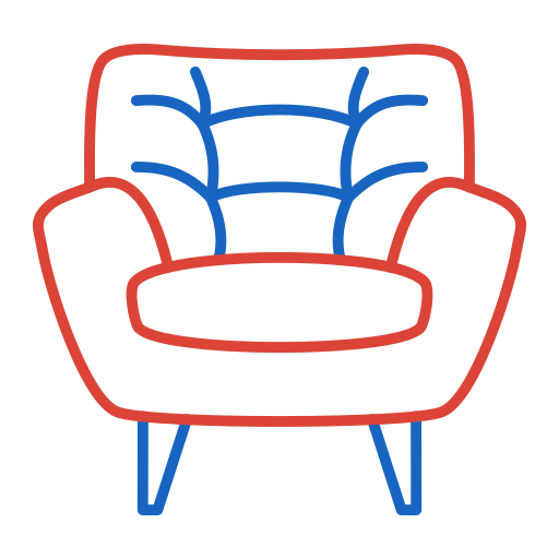 sillón Generic color outline icono