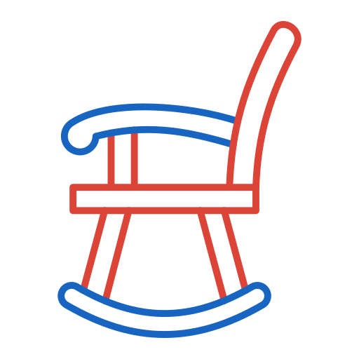 cadeira de balanço Generic color outline Ícone