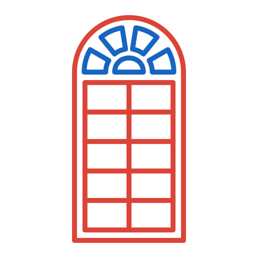ventana Generic color outline icono