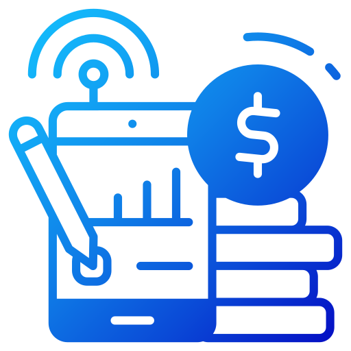 Analytic Generic gradient fill icon