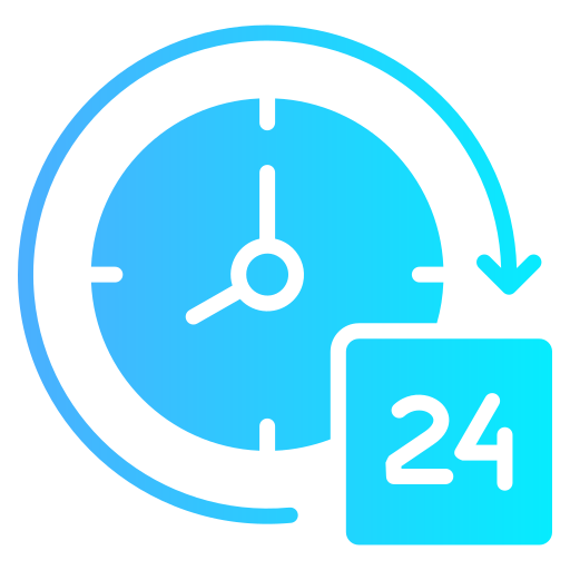 24 시간 Generic gradient fill icon