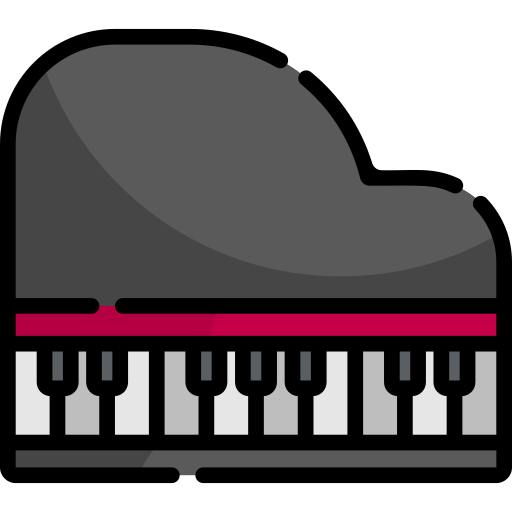 pianoforte a coda Special Lineal color icona
