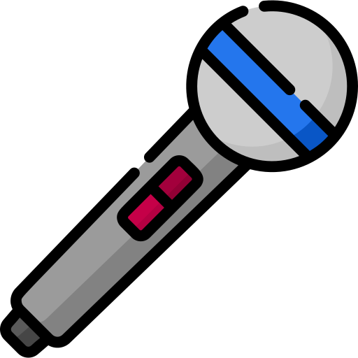 マイクロフォン Special Lineal color icon