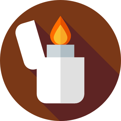 feuerzeug Flat Circular Flat icon