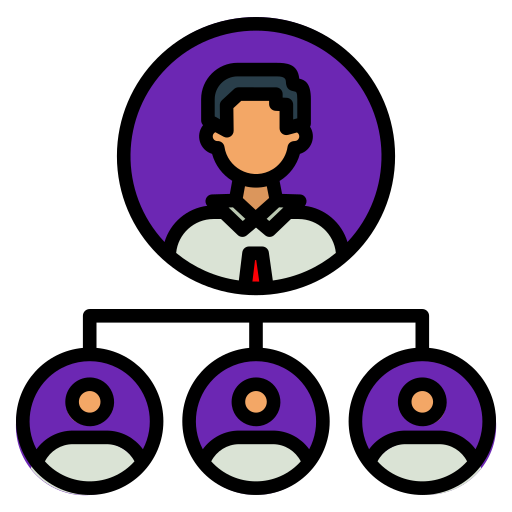 Hierarchy Generic color lineal-color icon