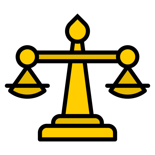 scala della giustizia Generic color lineal-color icona