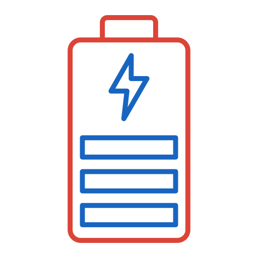bateria Generic color outline ikona