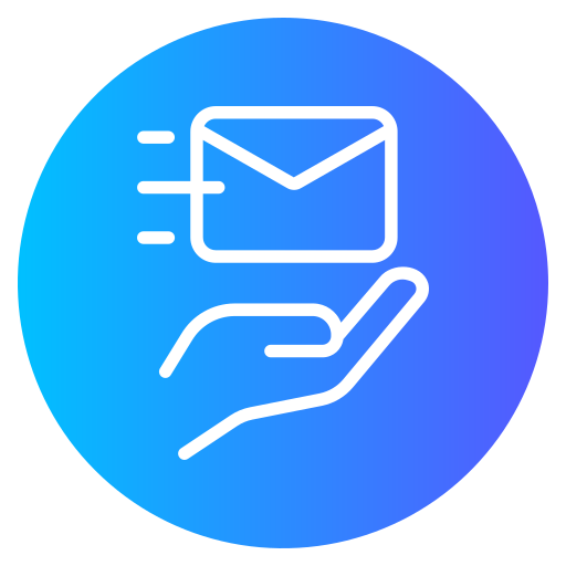 verzend mail Generic gradient fill icoon