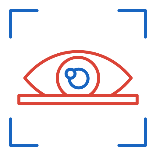 escáner de ojos Generic color outline icono
