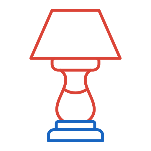 Настольная лампа Generic color outline иконка