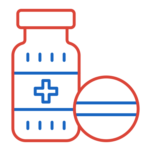 Aspirin Generic color outline icon