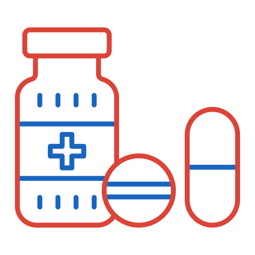 farmaco Generic color outline icona