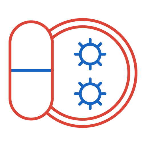 antibiotica Generic color outline icoon