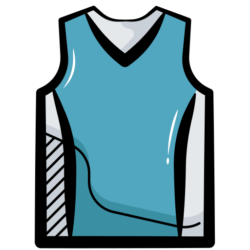 camiseta de baloncesto Generic color hand-drawn icono