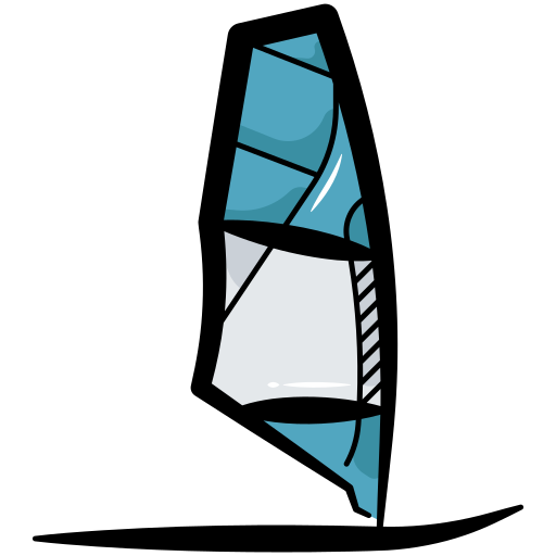 windsurf Generic color hand-drawn icono