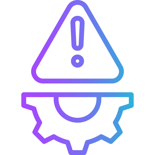 risk management Generic gradient outline Icône