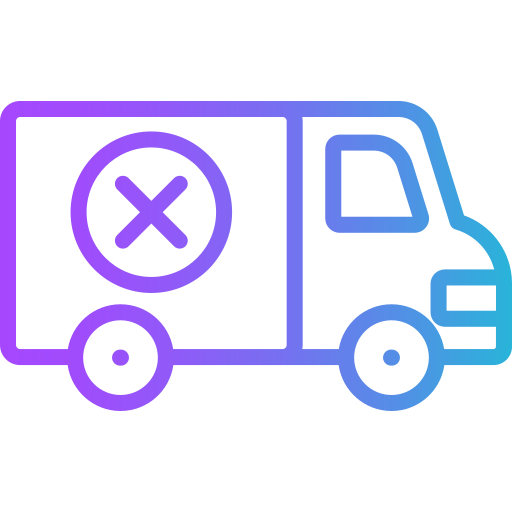 Delivery failed Generic gradient outline icon