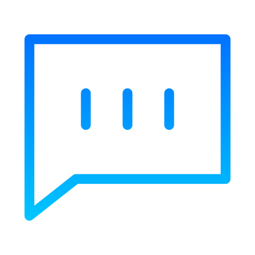 Chat Balloon Generic gradient outline icon