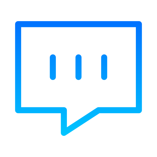 Chat Balloon Generic gradient outline icon