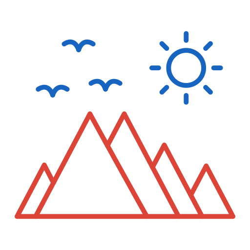 гора Generic color outline иконка