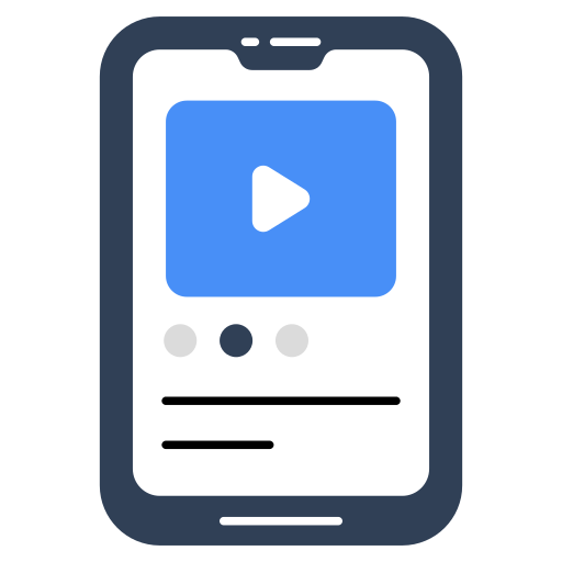 Mobile video Generic color fill icon