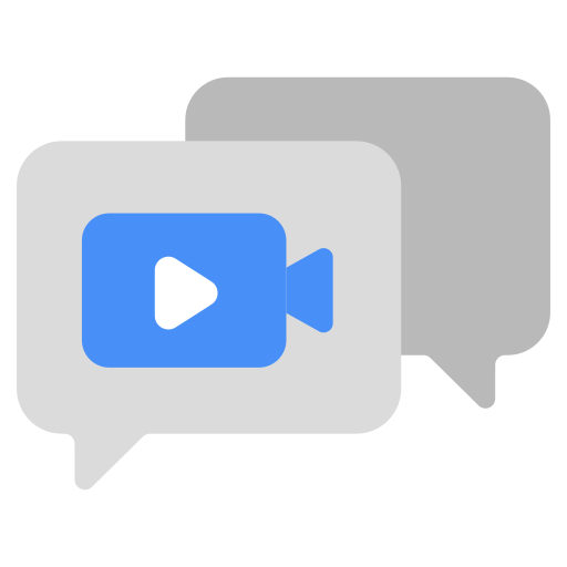 chat de video Generic color fill icono
