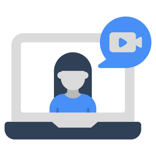 Video chat Generic color fill icon